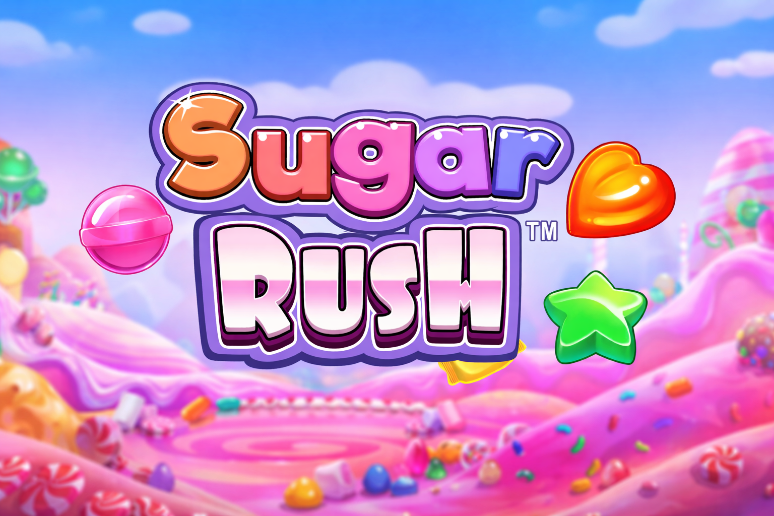 Sugar Rush themed banner
